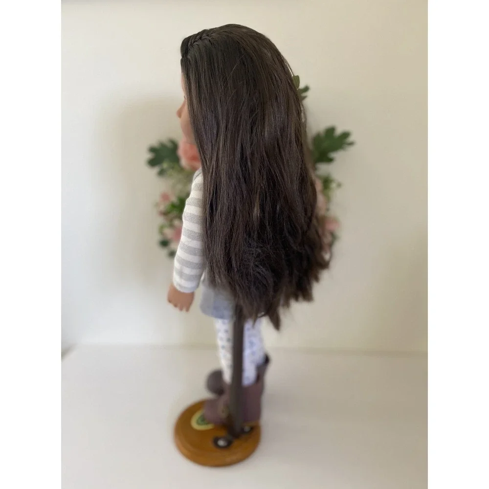 Our Generation Doll Battat H1800-01 Brown Hair Brown Eyes Outfit Shoes Purse EUC